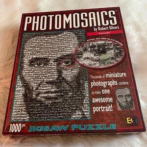 Photomosaics President Abraham‎ Lincoln Puzzle By Robert Silvers 1000+ Pieces